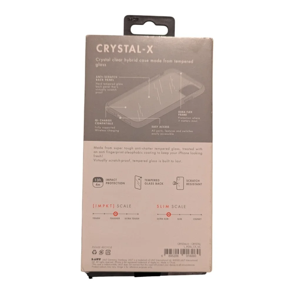 F5. Laut Crystal-X Case For Apple iPhone 12 Pro Max - Clear